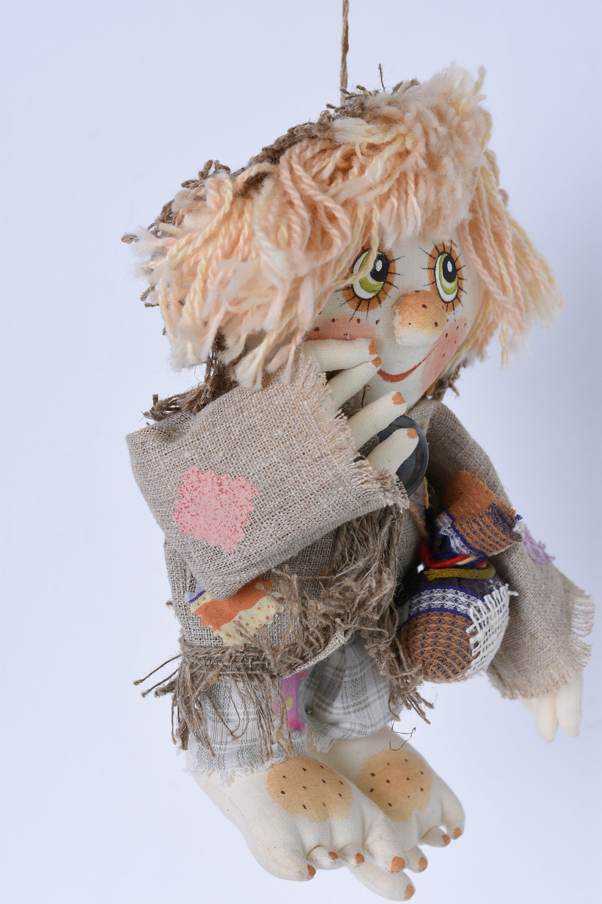 Vintage brownie house elf Christmas gnome Handpainted Etsy