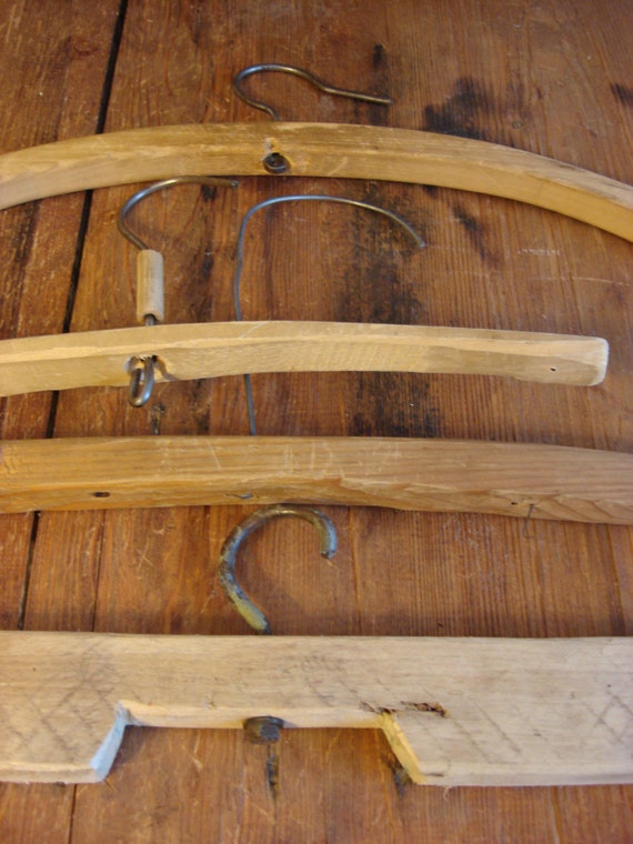 vintage 1950s shabby chic rustic decor Vintage plastic hanger Old