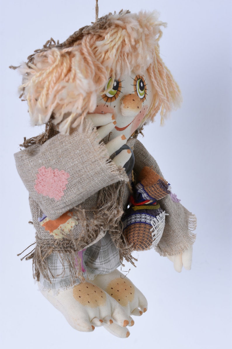 Vintage brownie house elf Christmas gnome Handpainted Etsy