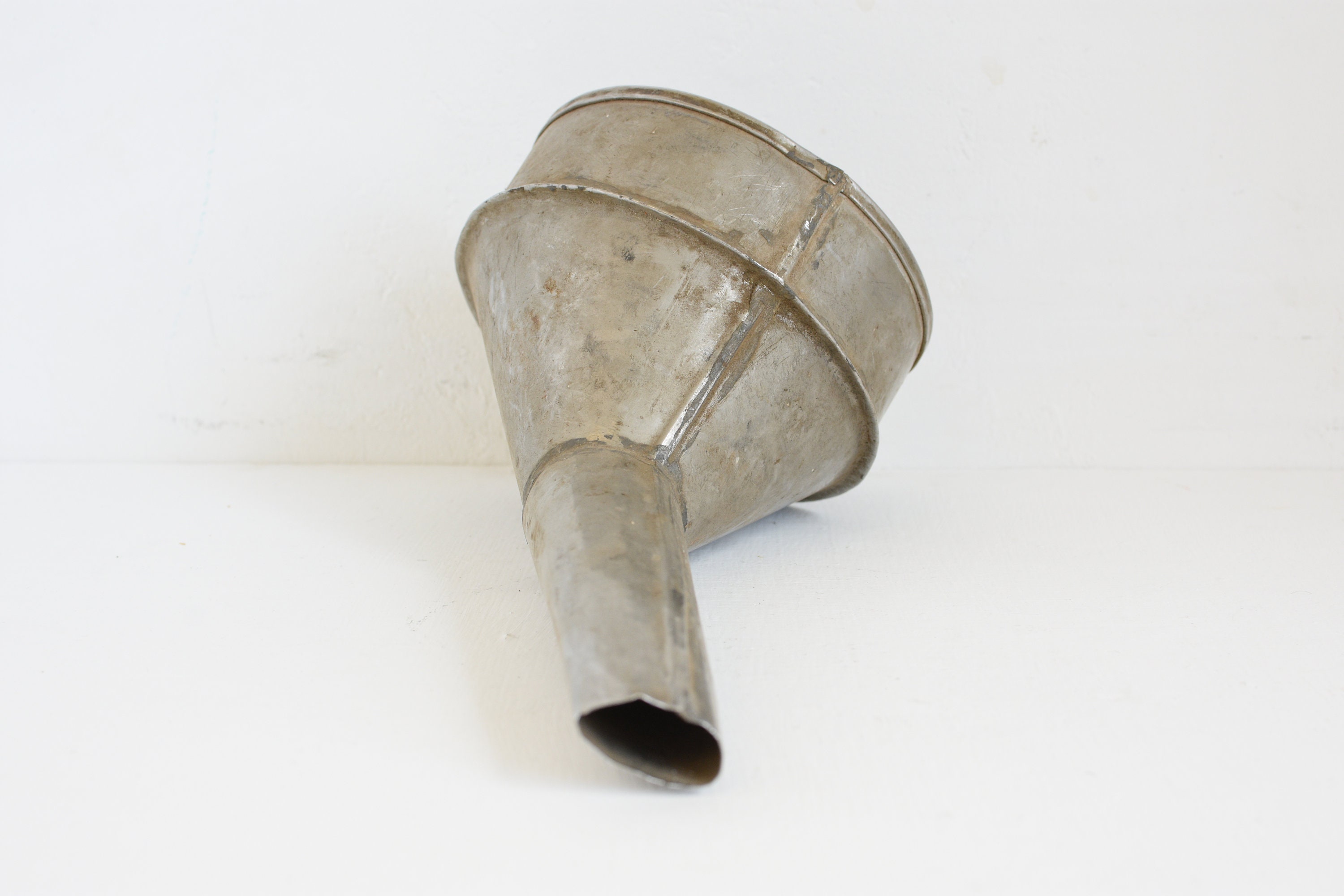 Vintage Galvanized funnel Vintage Large Industrial Funnel | Etsy