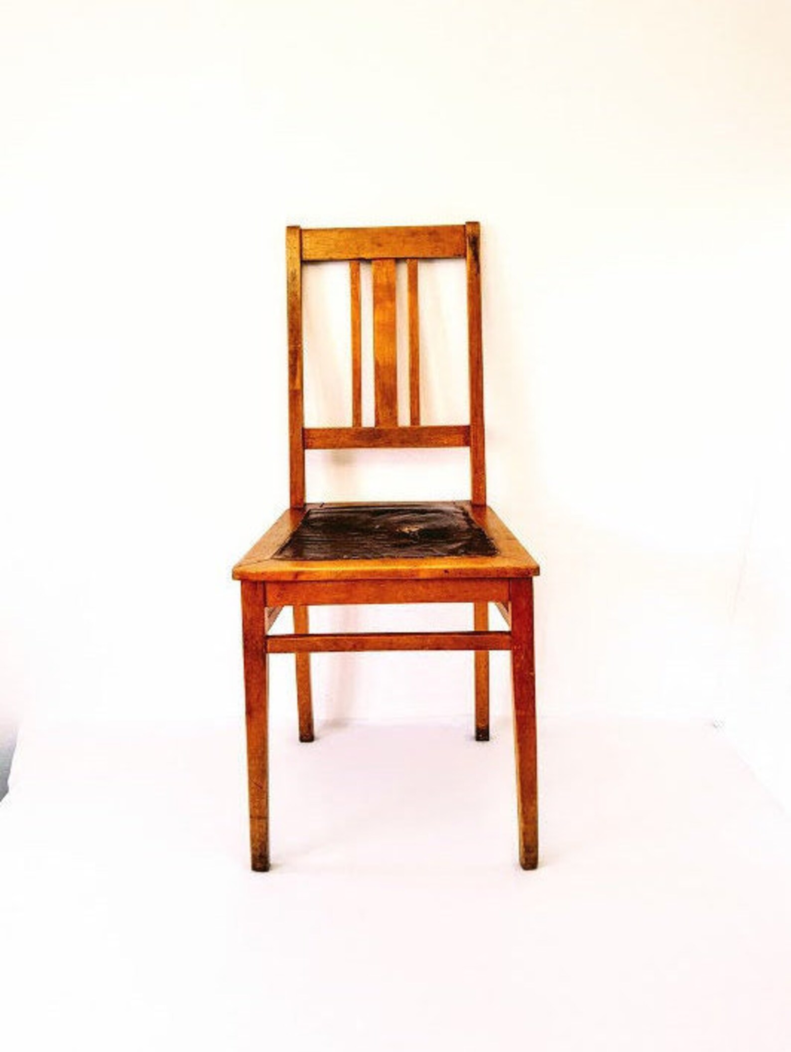 Antique oak dining chair working chair / vintage dining room Etsy