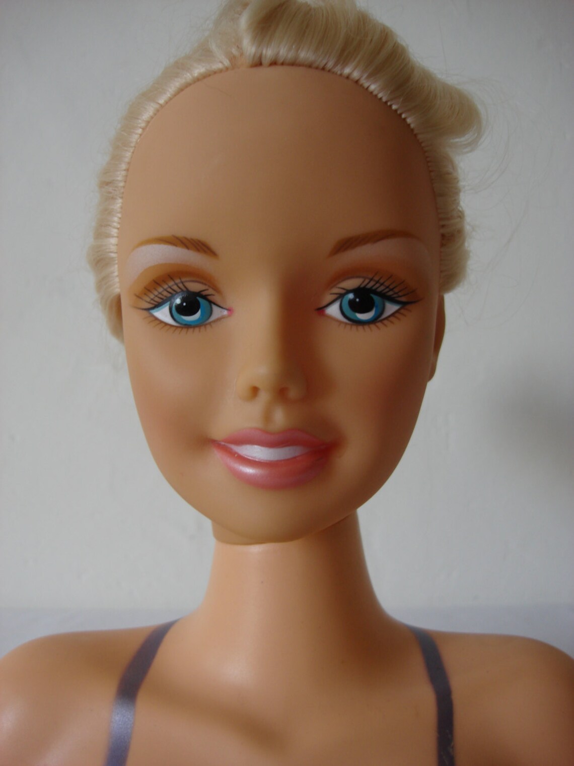 Plastic Doll Large Size Vintage Barbie Blonde Handpainted Etsy