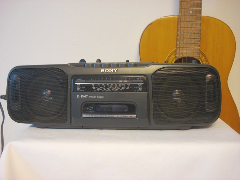 Vintage sony radio cassette boombox CFS200L 1980s Etsy