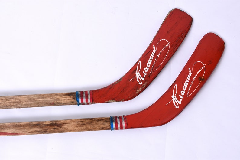 Vintage ice hockey stick sports equipment vintage sport Etsy