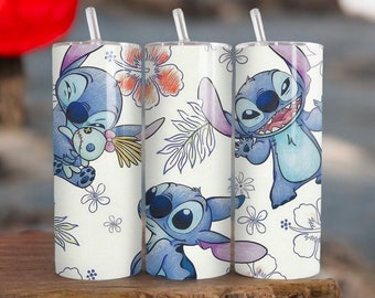 Anime cartoon PNG, Stitch PNG, Straight & Tapered Tumbler Design, Stitch Png, Design Download PNG