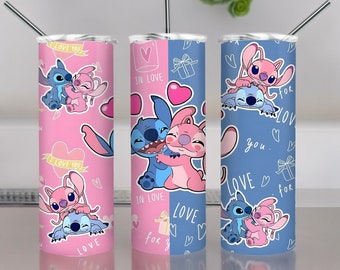 Stitch Tumbler Sublimation Wrap PNG, Instant Digital Download, Stitch Png, Design Download PNG