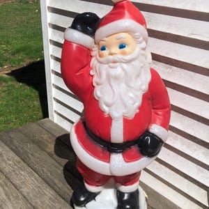 Vintage Blow Mold Santa 40&quot; General Foam Christmas Decoration