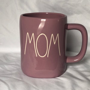 Rae Dunn New MOM Mug Lavender No Damage Never Used