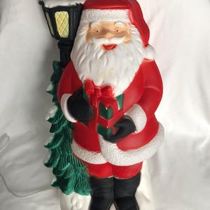 Vintage TPI Santa Blow Mold 18&quot; Christmas Decoration with Light Cord