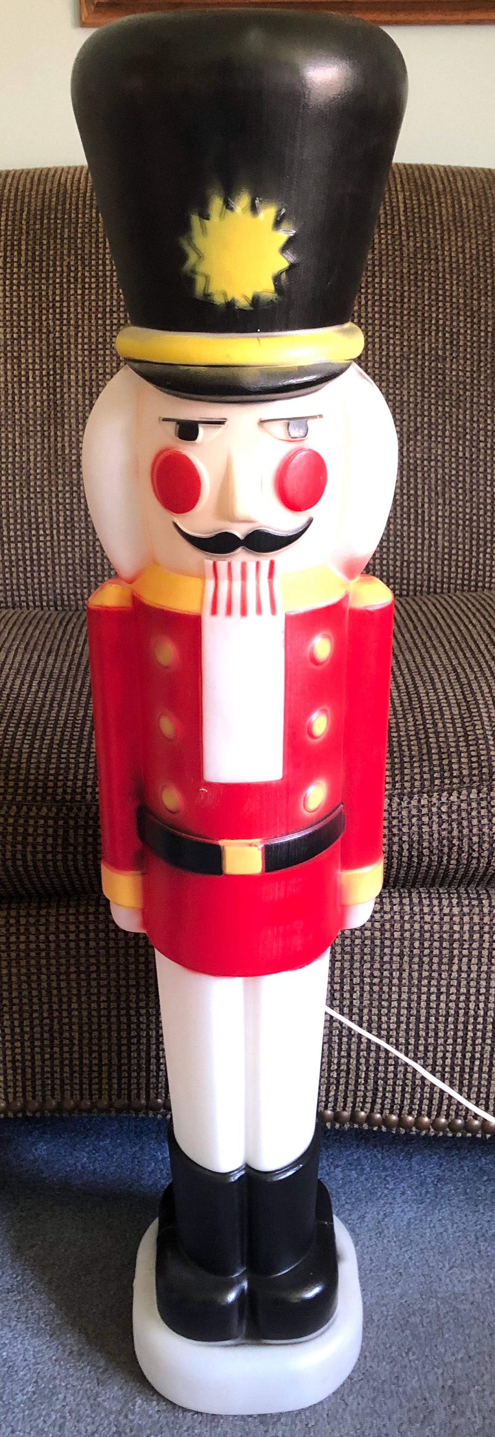 Original Box Red Christmas Nutcracker Soldier Blow Mold Empire Etsy