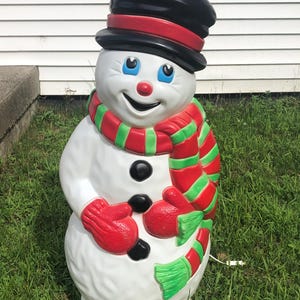 Vintage Grand Venture Blow Mold Snowman 37