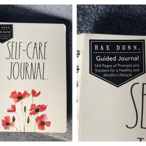 Rae Dunn New Self Care Journal Diary Notebook Softcover w/ Flowers Never Used
