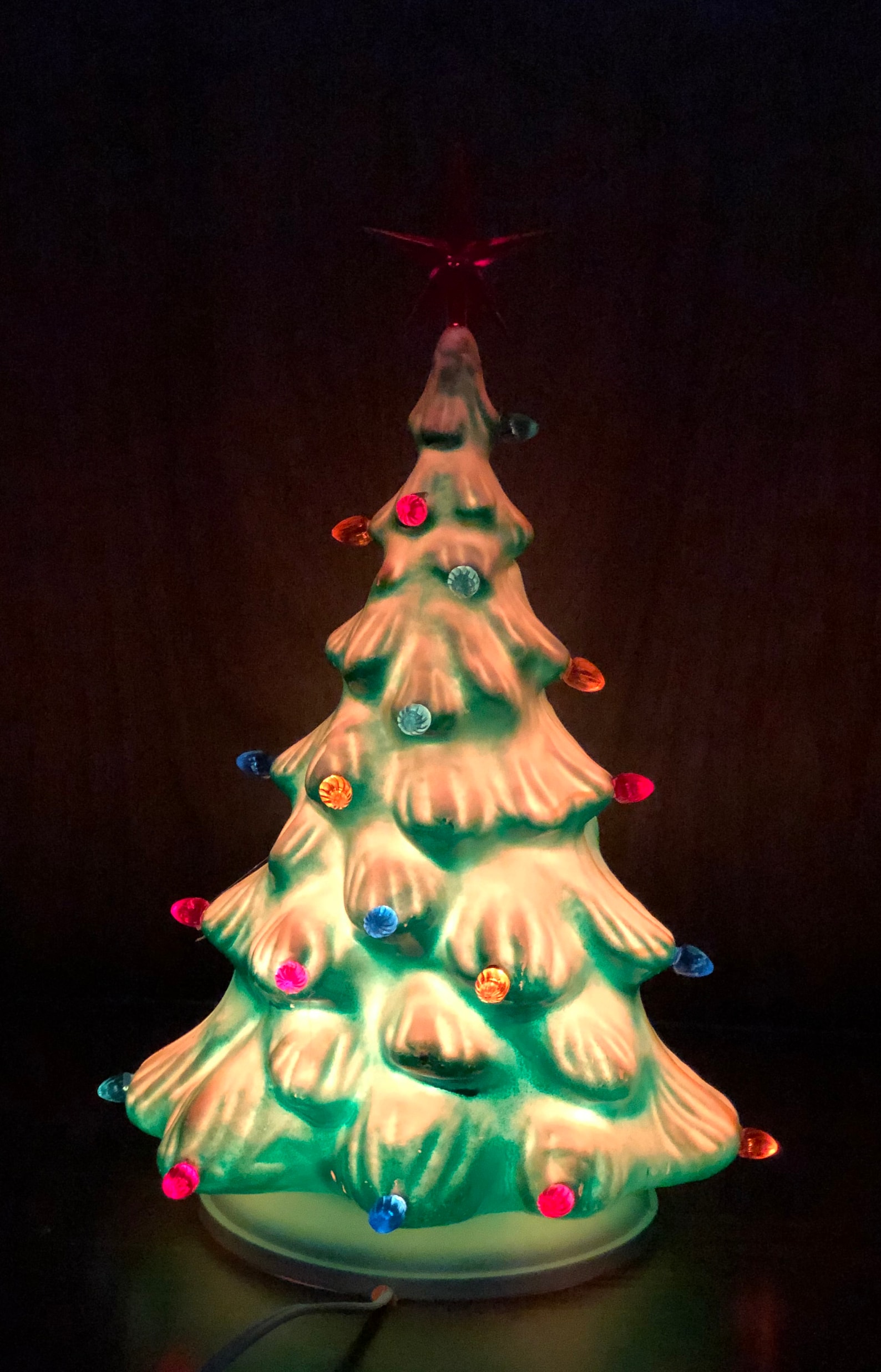 Vintage Blow Mold Christmas Tree Union 16 Tall No Damage Etsy