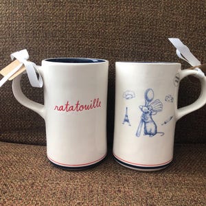 Rae Dunn New Disney Ratatouille 6" Tall Mug w/ Remy the Mouse No Damage Never Used
