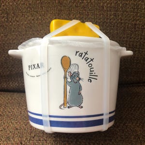 Rae Dunn New Disney Ratatouille Mini Baking Dish w/ Remy the Mouse No Damage Never Used