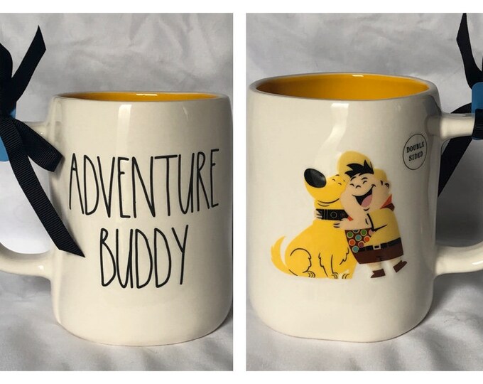 Rae Dunn New Disney Pixar up Movie adventure Buddy Mug W/ Dug the Dog