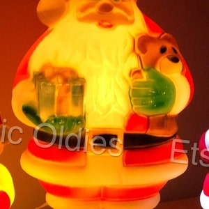 Vintage Christmas Santa Blow Mold 18&quot; Holiday Table Decorations