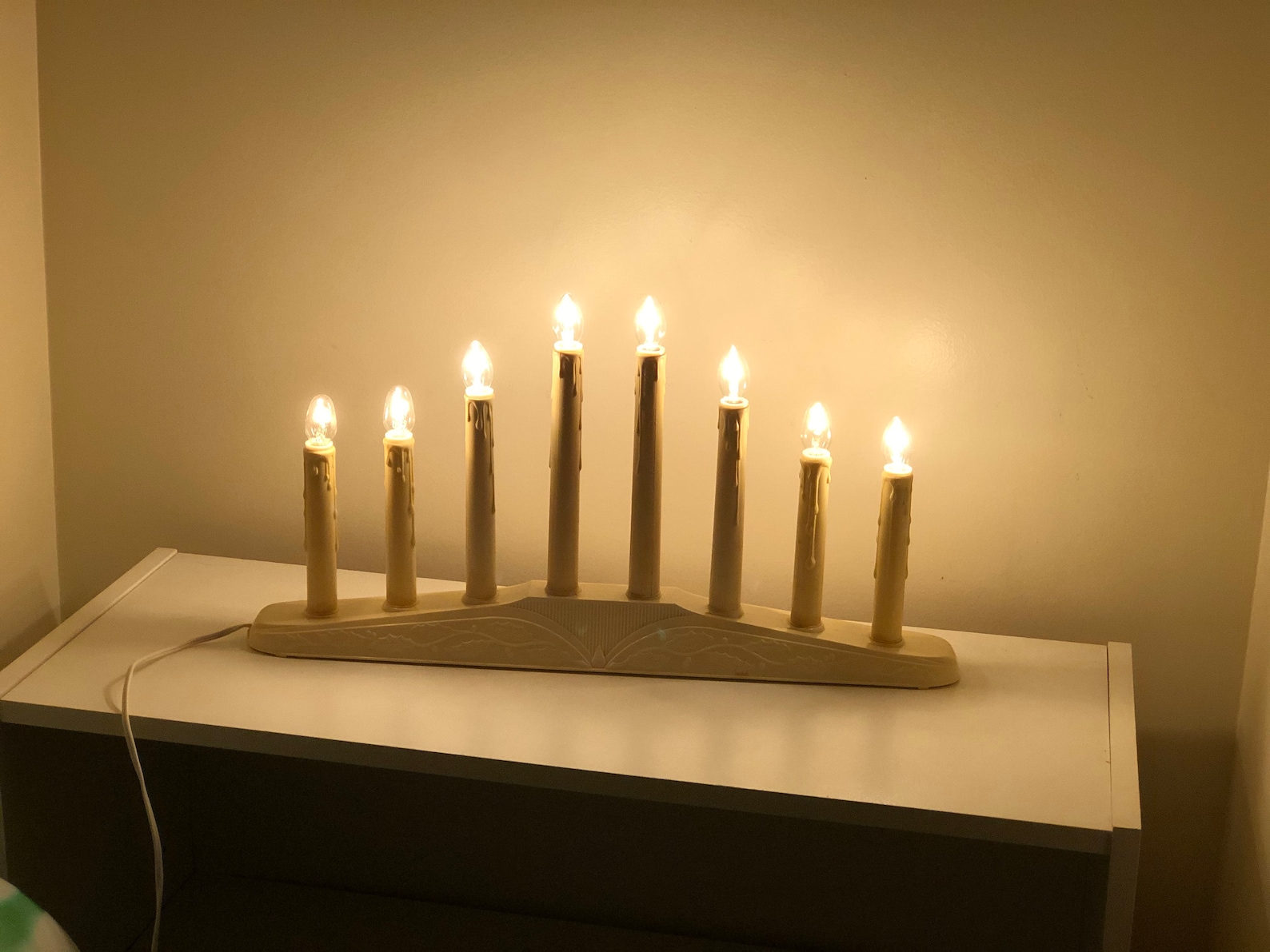 Vintage Christmas 8 Candle Window Candelabra Electric No Etsy