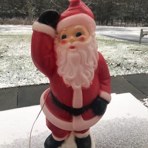 Vintage Blow Mold Santa 40