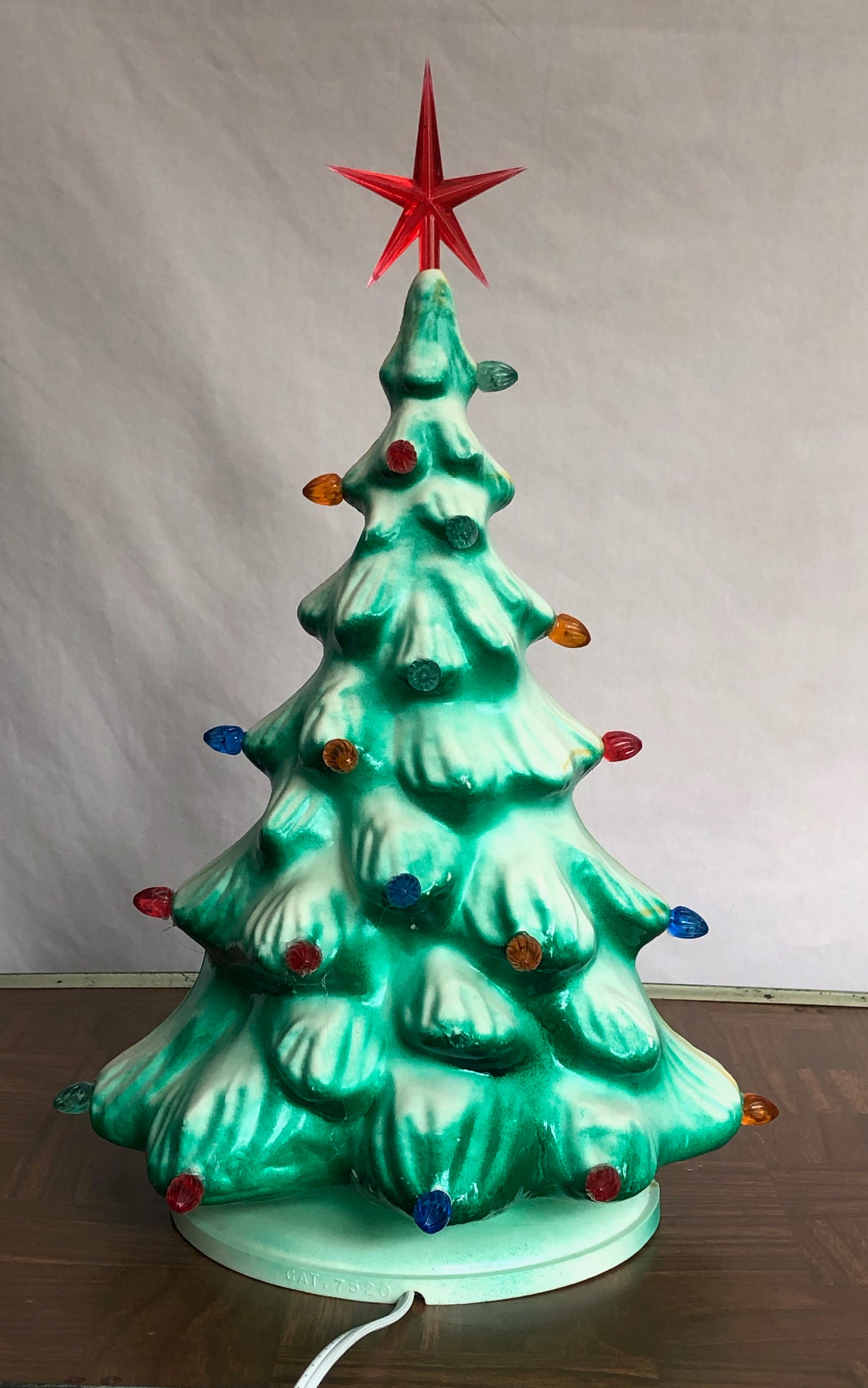 Vintage Blow Mold Christmas Tree Union 16 Tall No Damage Etsy