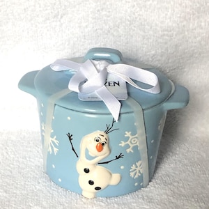 Rae Dunn New Disney Frozen &quot;Olaf&quot; Small Baking Dish No Damage Never Used