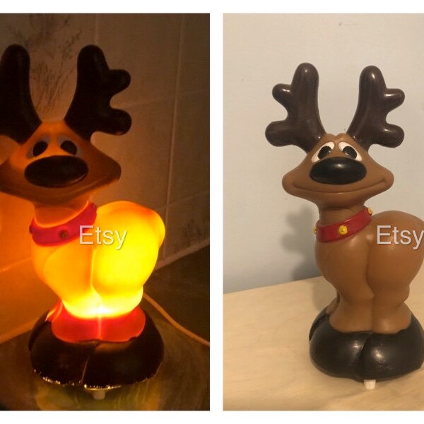Blow Mold Reindeer Etsy