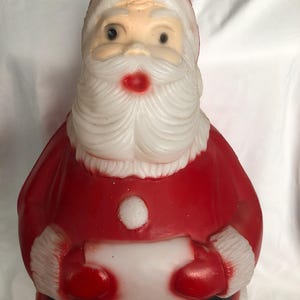 Vintage Poloron Santa Blow Mold - 25&quot; Christmas Decoration w/ Light