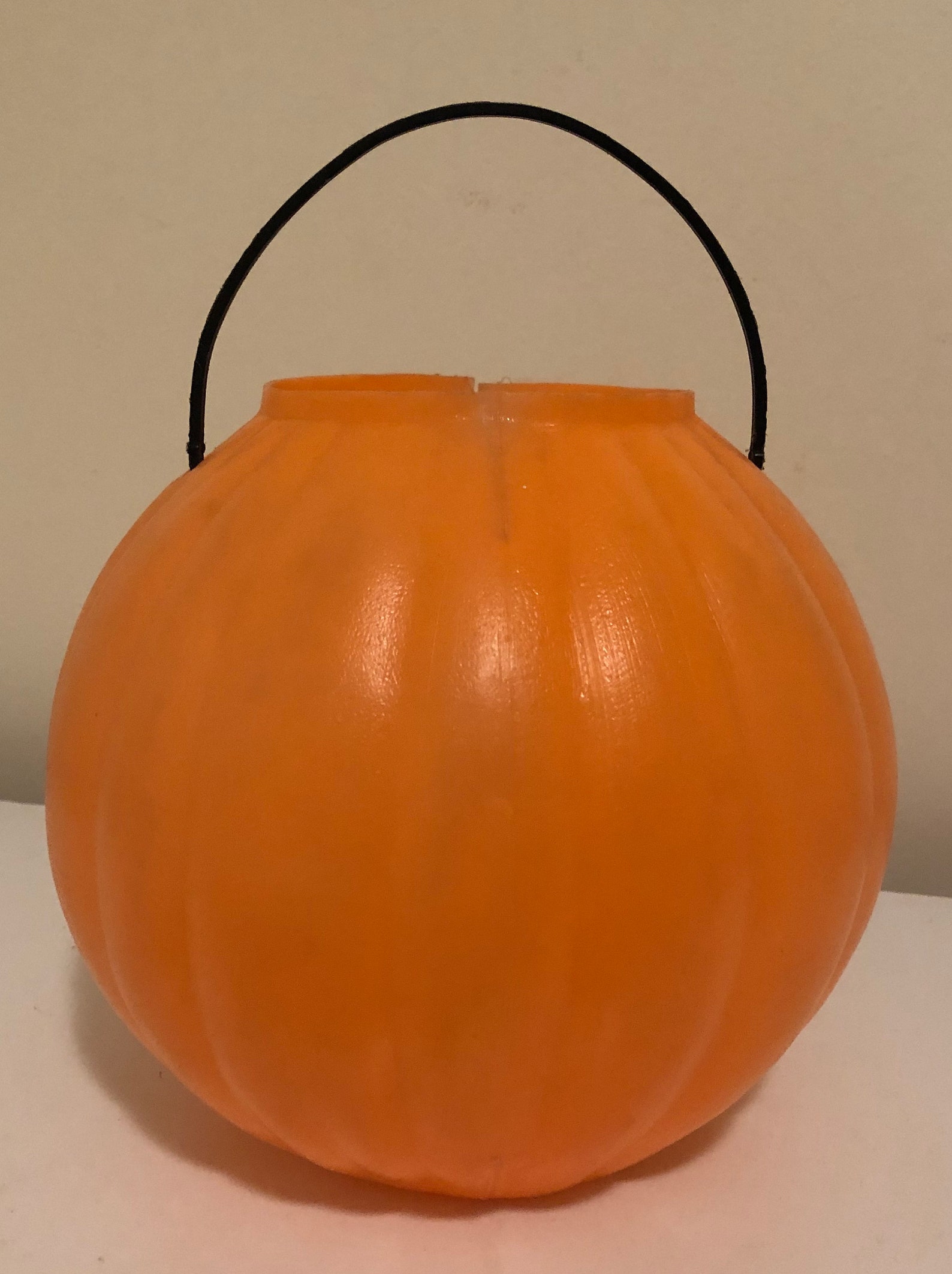 Vintage & Rare Halloween Blow Mold Mean Face JOL Pumpkin No | Etsy