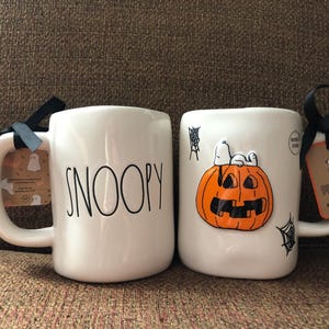 Rae Dunn New Peanuts Snoopy Halloween Mug No Damage Never Used
