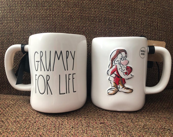 Rae Dunn New Disney Snow White & the Seven Dwarfs Grumpy Mug 