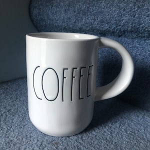 Special Edition Hard to Find Rae Dunn "Coffee" Mug w/ Extra Wide Large Handle No Damage Never Used