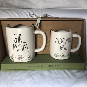 Rae Dunn New Girl Mom & Mommy's Girl Gift Mug Set No Damage Never Used