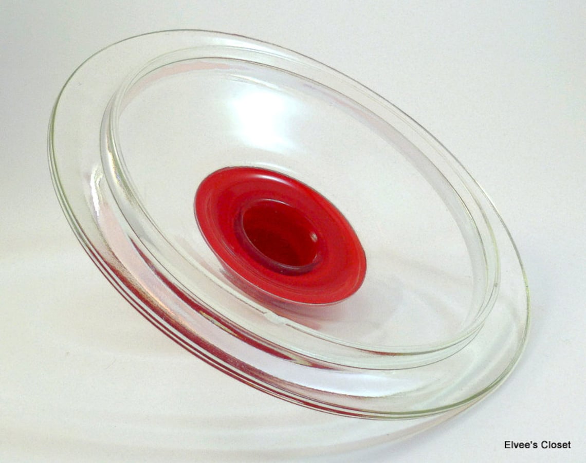 Glass LID for TOM'S/LANCE Peanut Jar Red Embossed Etsy