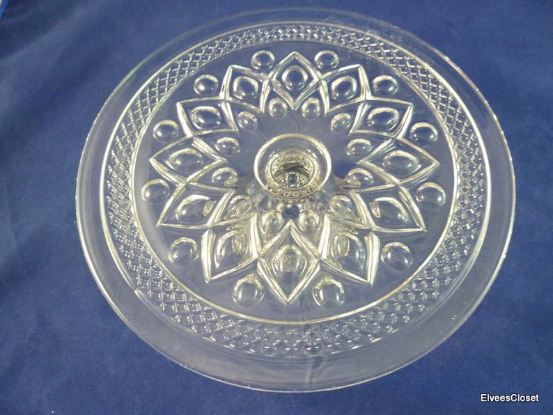 IMPERIAL CAPE COD Glass Cake Stand With Rum Well Imperial Glass Cake