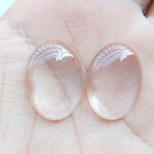 40 PC&#39;s 18mmx25mm van Crystal glazen koepel ovale Cabochon Cameo