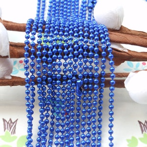 2.0 mm Royal Blue Ball Chain Necklaces Dog tag chain SALE--20 pcs 27inch 2.0 mm Royal Blue Ball Chain Necklaces Dog tag chain SALE--20 pcs 27inch