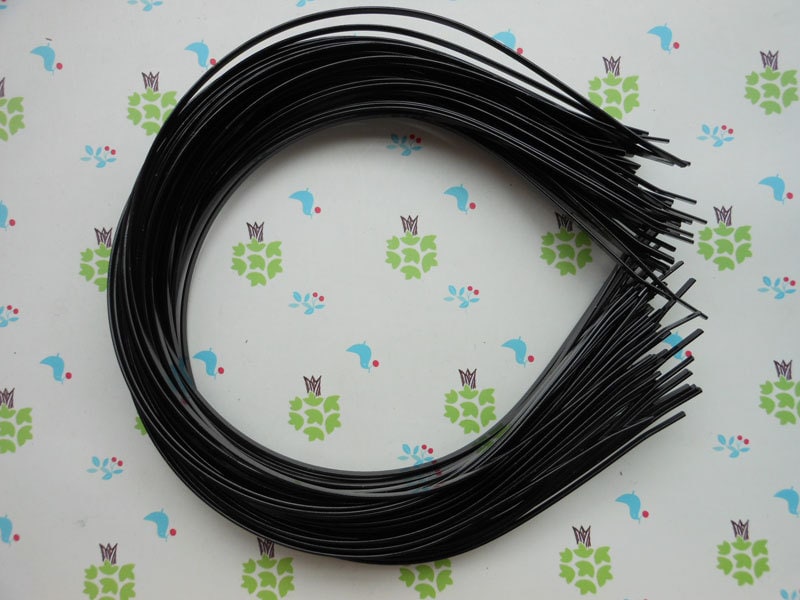 100 fascette metalliche da 3 mm di colore nero con estremità piegata, fascetta metallica