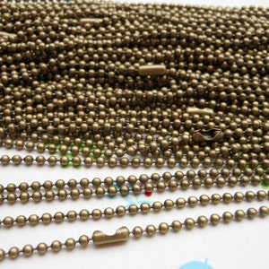SALE--50 pcs 27inch, 2.4 mm Antique Bronze Chain Necklaces