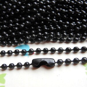 SALE--10 pcs 2.4 mm 27inch, Black  Ball Chain Necklaces
