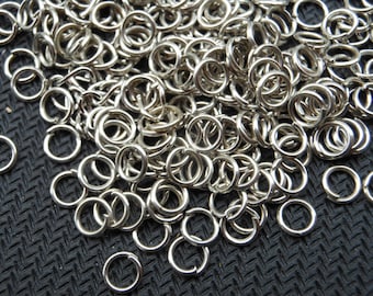 VENTE--400 pcs de 0.7mmx5mm blanc k anneaux