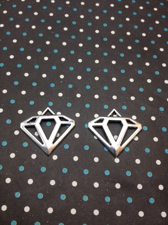 Diamond Pendant 30 Pcs Antique Silver 30 Pcs Antique Brass