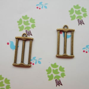 SALE--20pcs of Antique Bronze saw  pendant charm Size:25mmx13mm