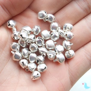 500pcs 8mm silver color small bells,pet bells,dog bells,Christmas bells,pendant bells,DIY bell,jingle bell