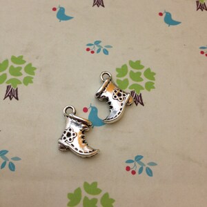 20pcs antique silver boot charms pendants 14mmx15mm