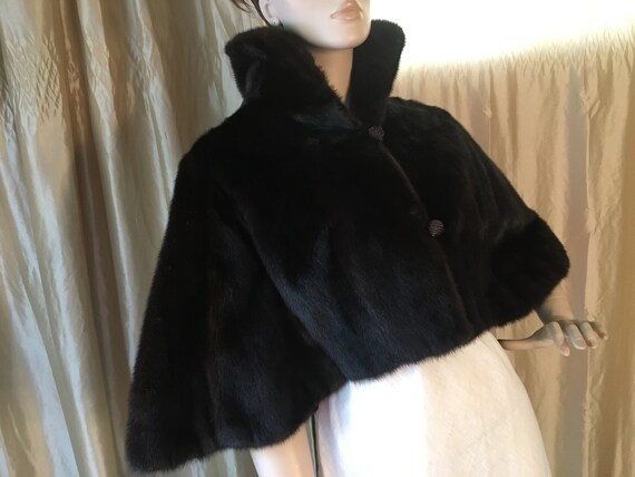 vintage ranch mink capelet