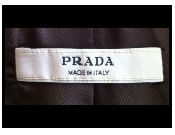 Prada Vintage Gorgeous Plaid olive Green  wool Co… - image 5