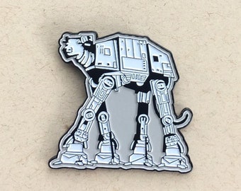 Sighthound AT-AT Walker Enamel Pin - Collab with Anubis the Greyt (Pins for Greyhound Lovers, Sighthounds, Star Wars, Italian Greyhounds)