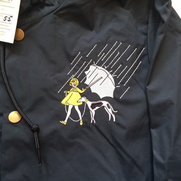 The Salty Umbrella Greyhound- Unisex Raincoat (Shirts for Greyhound Lovers; Sighthounds, Borzois, Galgos, Whippets)