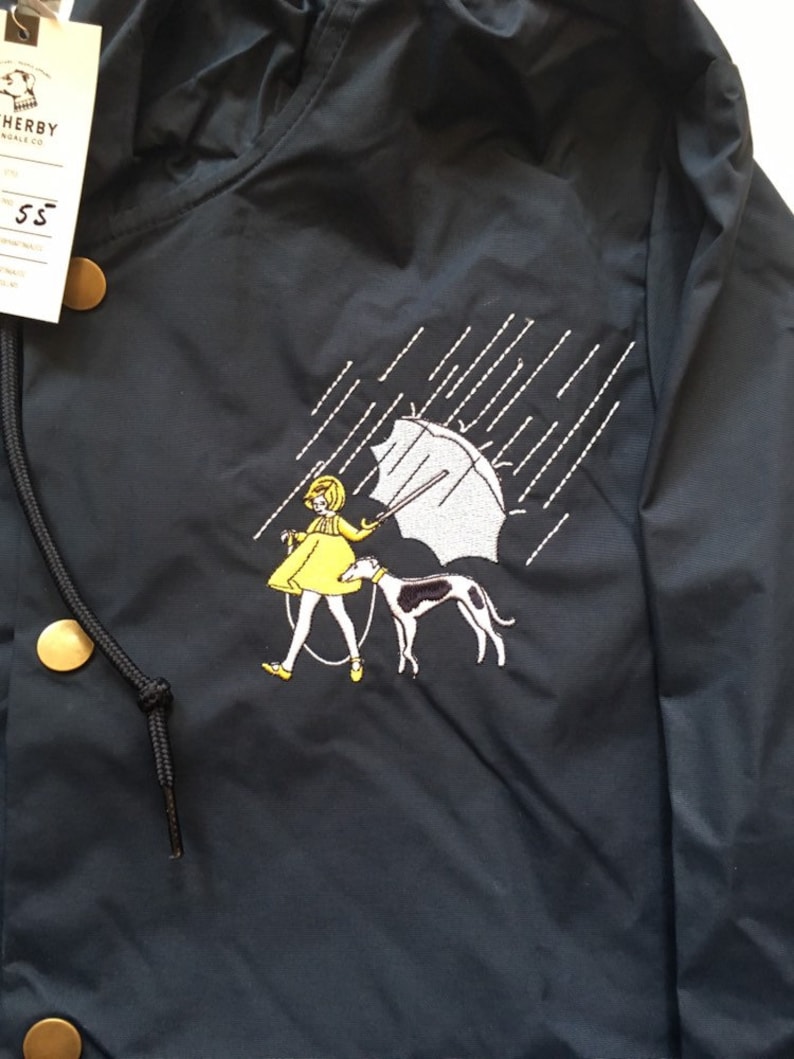The Salty Umbrella Greyhound Unisex Raincoat Shirts for Greyhound Lovers Sighthounds, Borzois, Galgos, Whippets image 1