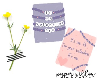 Friendship Valentine Cards-DIY Printable-Holiday Card-INSTANT DOWNLOAD-Holidays-Valentine